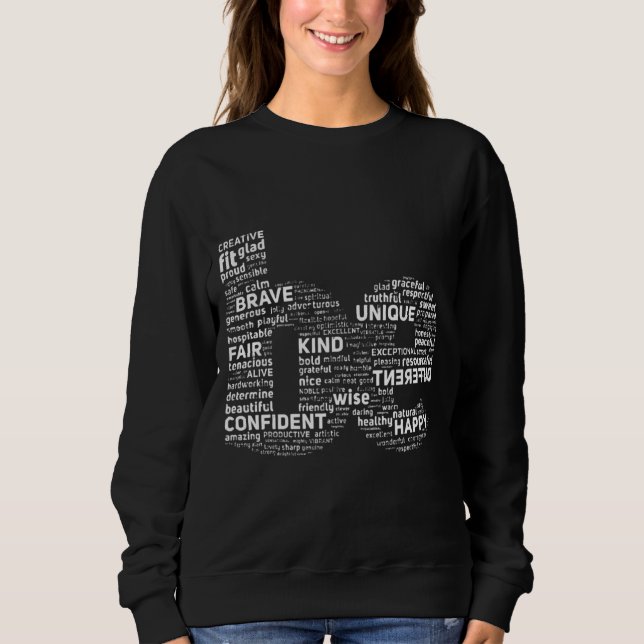 Sudadera Palabras Que Nos Forman Soy Más Que Suficiente For (Anverso)