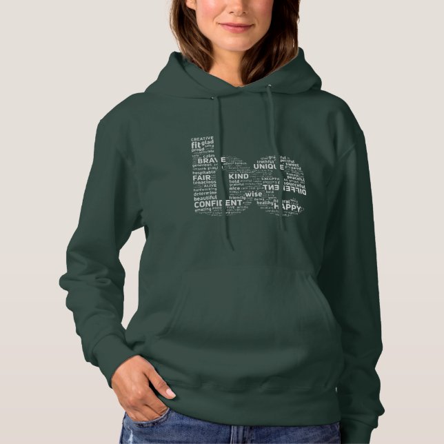 Sudadera Palabras Que Nos Forman Soy Más Que Suficiente For (Anverso)
