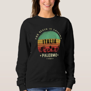 Sudadera Palermo Italia Sicily City Palm Trees