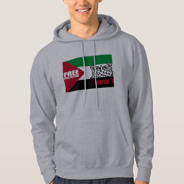 Sudadera ¡Palestina libre ahora! (Anverso)