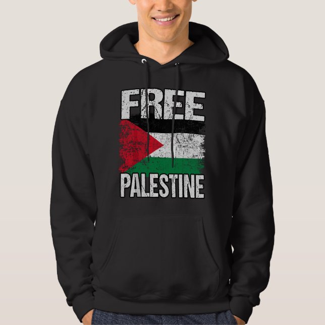 Sudadera Palestina libre (árabe) ropa de intifada (Anverso)
