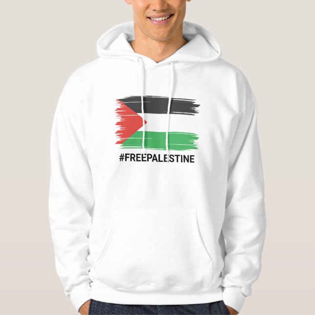 Sudadera Palestina Libre, bandera palestina, camiseta solid (Anverso)