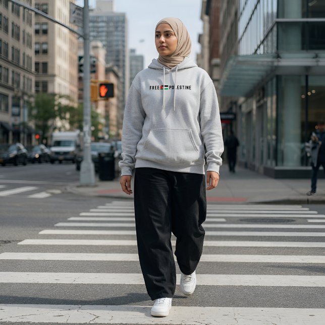 Sudadera PALESTINA LIBRE ceniza mujer (Subido por el creador)