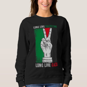 Sudadera Palestina Libre con bandera de Gaza viva con bande