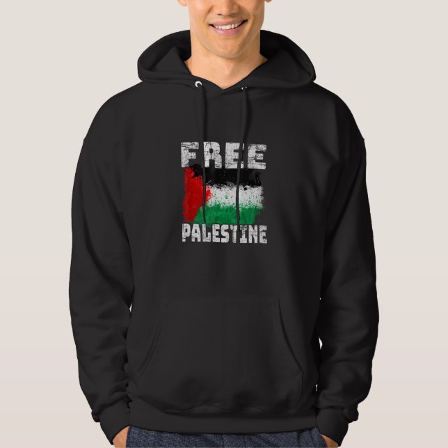 Sudadera Palestina Libre Gaza Bandera Palestina Árabe (Anverso)