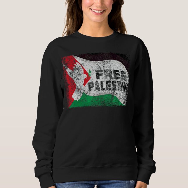 Sudadera Palestina Libre para el pueblo palestino Gaza Pale (Anverso)