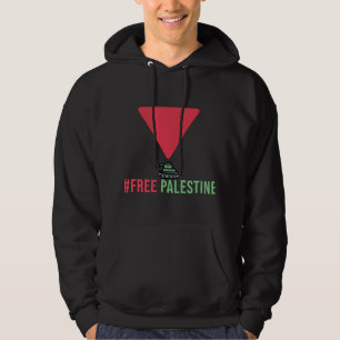 Sudadera Palestina Libre   Triángulo rojo
