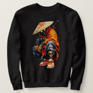 Sudadera Paleta de Cuchillo Naranja Cyber Samurai