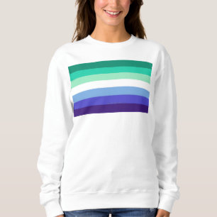 Sudadera Paleta de la bandera de hombres gays inclusiva tra