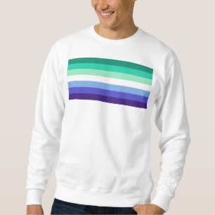 Sudadera Paleta de la bandera de hombres gays inclusiva tra