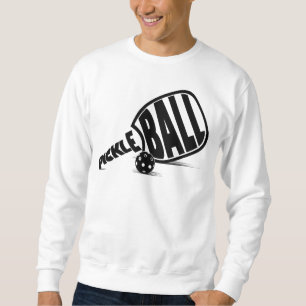 Sudadera Paleta de Pickleball Moderna en Blanco y Negro