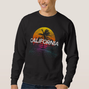Sudadera Palm Retro Sunset Palm Trees vacaciones veraniegas