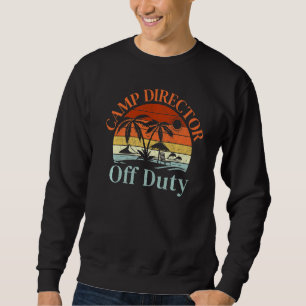 Sudadera Palm Tree Beach Sunset Retro Camp Director
