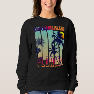 Sudadera Palm Tree retro estilo vintage de la isla Anna Mar