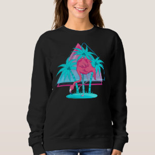 Sudadera Palm Trees de verano de vacaciones de flamingo tro