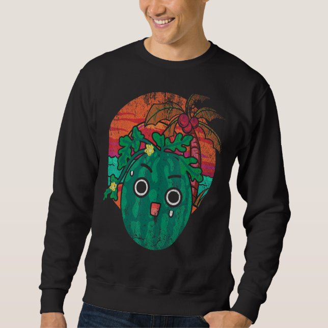 Sudadera Palm Trees Sunset Tropical Verano Vacaciones Cute  (Anverso)