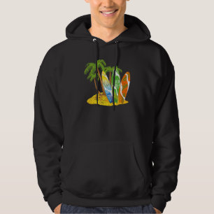 Sudadera Palm Trees Surfer Summer Surfer Water Sport