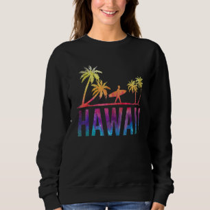 Sudadera Palm Trees Tropical Hawaiano Surfing