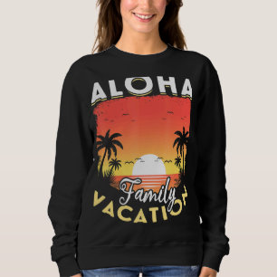 Sudadera Palm Trees Verano Tropical Sunset Aloha Family Vac