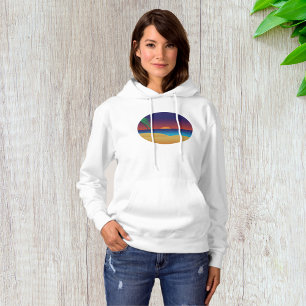 Sudadera Palm Tropical Sunset Beach deja olas oceánicas