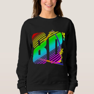 Sudadera Palmares coloridos de la puesta del sol de los 80