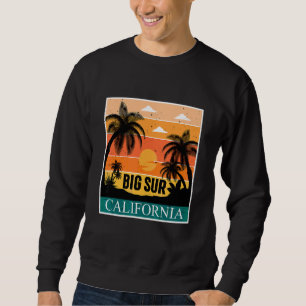 Sudadera Palmera de California Big Sur Camping junto al mar