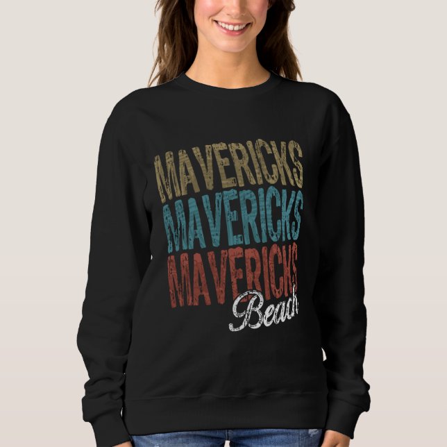 SUDADERA PALMERA DE TRES TONOS EN PLAYA MAVERICKS (Anverso)