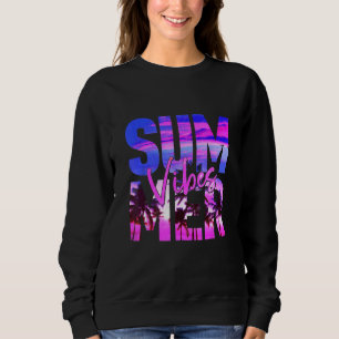 Sudadera Palmera Retro Vintage Tropical Playa Ambiente de V