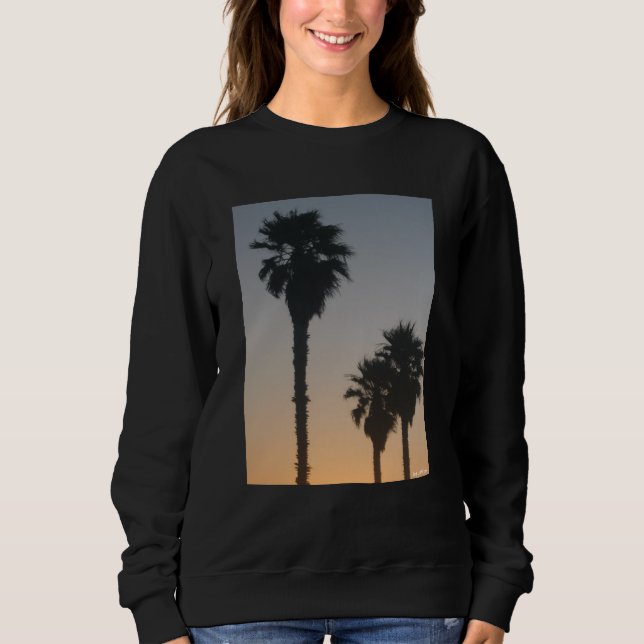 Sudadera Palmeras al atardecer (Anverso)