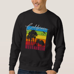Sudadera Palmeras arcoiris de California Souvenir Cali