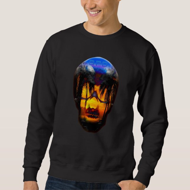 Sudadera Palmeras de cráneo de Florida (Anverso)