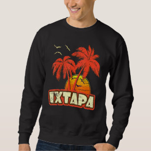 Sudadera Palmeras de verano de Ixtapa Puesta de sol en la p