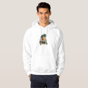 Sudadera Palmeras océano olas tatuajes arte hoodie