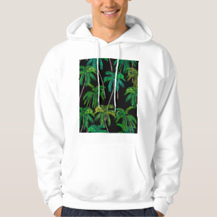 Sudadera Palmeras: Patrón de verano acrílico.