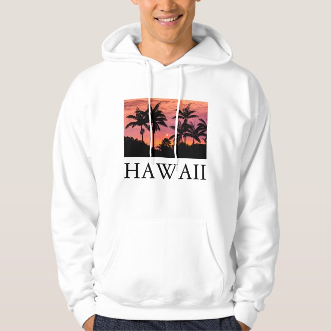 Sudadera palmeras siluetas, Hawaii (Anverso)