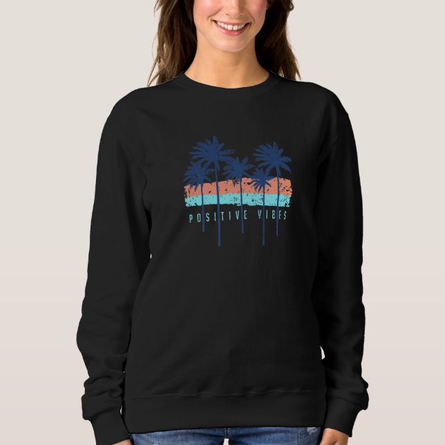 Sudadera Palmeras Vibraciones Positivas (Anverso)