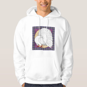 Sudadera Paloma blanca fantasmal con fondo