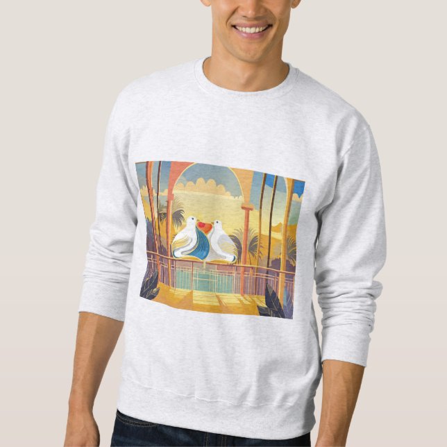 Sudadera Palomas del amor (Anverso)