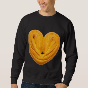 Sudadera Pan de hojaldre en forma de corazón dorado