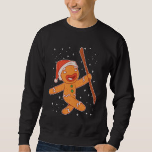 Sudadera Pan de Jengibre de Navidad Con Sombrero de Santa R