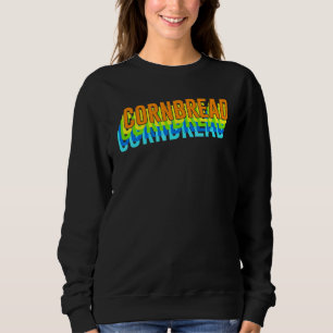 Sudadera Pan de Maíz Antiguo Gráfico de Repostería Retro