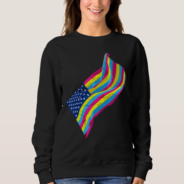 Sudadera Pan Pride Mes Pansexualidad Bandera Ee. Uu. Iguald (Anverso)