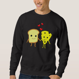 Sudadera Pan Queso Cheddar Pareja Sándwich De Alimentos Par