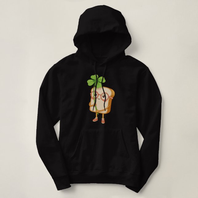 Sudadera Pan Tony Lucky Clover – Camiseta de Pan Divertida (Diseño del anverso)