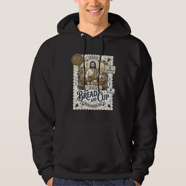 Sudadera Pan Y Copa Jesús Comunión Fe Cristiana Vint (Anverso)