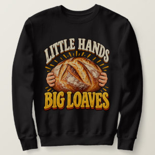 Sudadera Panadero pequeño Sourdough Manos pequeñas grandes