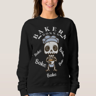 Sudadera panaderos van a hornear taza magdalena galleta hor