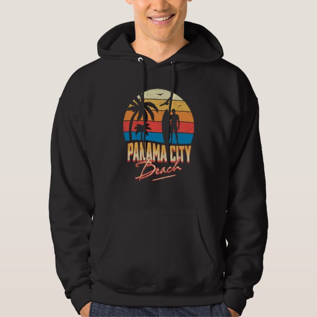Sudadera Panama City Florida Beach Surfing Surfer Ocean Sum (Anverso)