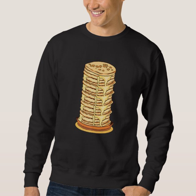 Sudadera Pancake Maple Syrup Desayuno Brunch Sábado Mañana (Anverso)