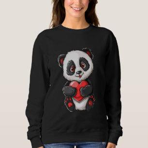 Sudadera Panda Adorable Con Corazón